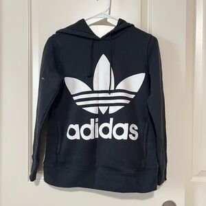 ADIDAS Women Black Hoodie XS